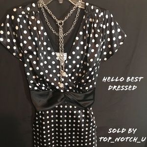 Evening Wear Polka Dot Dress